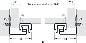 GLISIERA MX A30 500MM PUSH TO OPEN 3D HAFELE | Trady 2000
